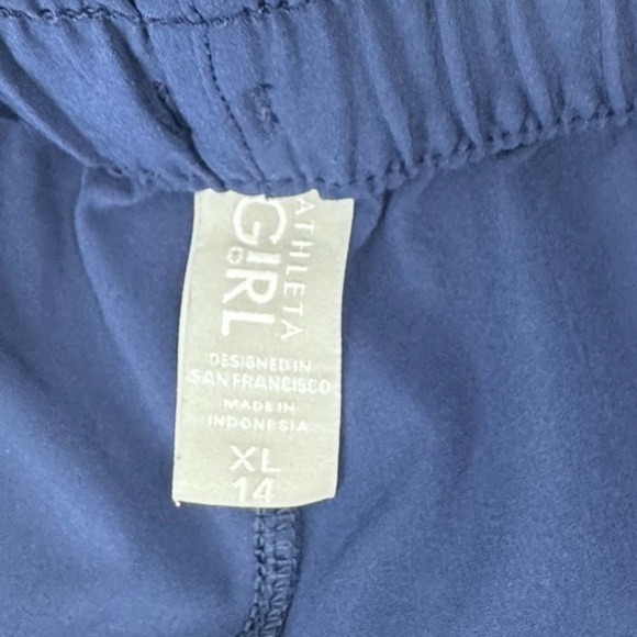 Athleta Blue Joggers Elastic Cuffs Soft Fabric- Girls Size 14/XL - Picture 6 of 10